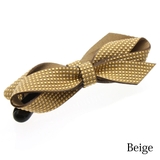 ベージュ | スタッズ風リボンバナナクリップ(M) ヘッドアクセ シンプル | VINGTAINE