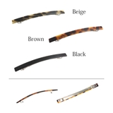 べっ甲風ラインバレッタ シンプル 細 | VINGTAINE | 詳細画像2