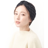 ホワイトミックス | ニットクロスターバンヘアバンド モノトーン カジュアル | VINGTAINE