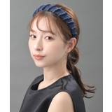 インディゴブルー | デニム カチューシャ フリンジ 抜け感 大人 レディース HK-359 | VINGTAINE