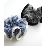 ギンガムチェック柄ボリュームシュシュ サテンパイピング チェック | VINGTAINE | 詳細画像12