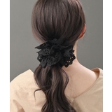 ブラック | コットンレース シュシュ フェミニン | VINGTAINE