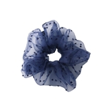 ネイビー | オーガンジードットシュシュ ふんわり ヘアアレンジ | VINGTAINE