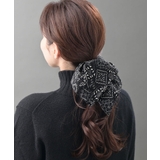 ブラック | スクエアシュシュ 大人 上品 | VINGTAINE