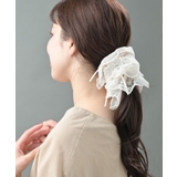 大人可愛い総レースボリュームシュシュ フリル リボン | VINGTAINE | 詳細画像2 