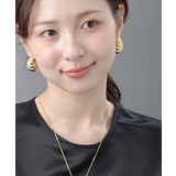 ツイストボリュームメタルピアス ゴールド シルバー | VINGTAINE | 詳細画像2 