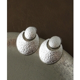 槌目加工メタルサークルピアス 大ぶり デザイン上品 | VINGTAINE | 詳細画像7