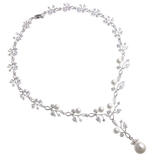 パール×リーフモチーフチョーカー ネックレス 結婚式 | VINGTAINE | 詳細画像2 