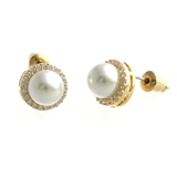 クラシカル一粒パールピアス イヤリング キュービックジルコニア | VINGTAINE | 詳細画像2