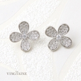 パヴェフラワーピアス イヤリング お花 | VINGTAINE | 詳細画像1 