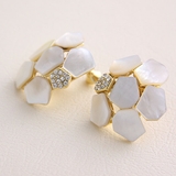 クラシカルシェルピアス イヤリング ラインストーン | VINGTAINE | 詳細画像7