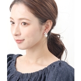 フラワー×パール付きキャッチピアス デザインキャッチ チタンポストP1165 | VINGTAINE | 詳細画像5 