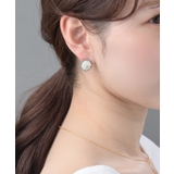 シェルフラワー×ラインストーンピアス/イヤリング/ビジュー P1199 | VINGTAINE | 詳細画像6