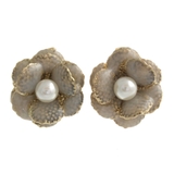 クラシカルフラワー×パールピアス/イヤリング/アンティーク調 P1200 | VINGTAINE | 詳細画像2