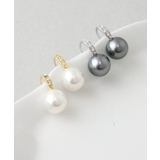 クリスタルパールフックピアス（10mm） シンプル キュービックジルコニア | VINGTAINE | 詳細画像9 