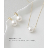 クリスタルパールフックピアス（10mm） シンプル キュービックジルコニア | VINGTAINE | 詳細画像10 