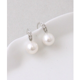 クリスタルパールフックピアス（8mm） シンプル キュービックジルコニア | VINGTAINE | 詳細画像5 