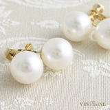 パールピアス/イヤリング(12mm)/シンプル P1341 | VINGTAINE | 詳細画像1