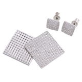 パヴェバックプレートピアス ひし形 サークル | VINGTAINE | 詳細画像7