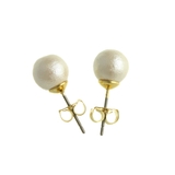 一粒コットンパールピアス/イヤリング8mm/チタンポスト P1404 | VINGTAINE | 詳細画像4