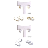 キュービックジルコニアリングピアス/小ぶり/フープピアス/シンプル P1416 | VINGTAINE | 詳細画像2 