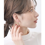 キュービックジルコニアリングピアス/小ぶり/フープピアス/シンプル P1416 | VINGTAINE | 詳細画像7 