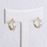 キュービックジルコニアリングピアス/小ぶり/フープピアス/シンプル P1416 | VINGTAINE | 詳細画像9 