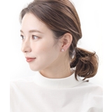 ラウンドフラワーモチーフピアス イヤリング キュービックジルコニア | VINGTAINE | 詳細画像10 