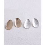 楕円ビッグプレートピアス イヤリング ネジバネ式 | VINGTAINE | 詳細画像10