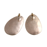 楕円ビッグプレートピアス イヤリング ネジバネ式 | VINGTAINE | 詳細画像4