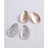 楕円ビッグプレートピアス イヤリング ネジバネ式 | VINGTAINE | 詳細画像8