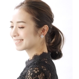 パヴェサークルピアス イヤリング ネジバネ式 | VINGTAINE | 詳細画像7 