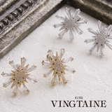 デザインモチーフビジューピアス イヤリング 大人っぽい | VINGTAINE | 詳細画像1 