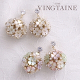 フラワーボールピアス ブーケ 可愛い | VINGTAINE | 詳細画像1