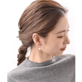 パヴェボール×パールピアス イヤリング 上品 | VINGTAINE | 詳細画像8