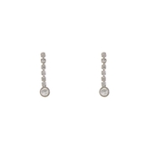 ミニラウンドストーンシンプルピアス キュービックジルコニア 揺れ | VINGTAINE | 詳細画像3 