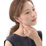 ミニラウンドストーンシンプルピアス キュービックジルコニア 揺れ | VINGTAINE | 詳細画像9 