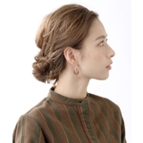 べっ甲風マーブル模様デザインピアス イヤリング 大人っぽい | VINGTAINE | 詳細画像7