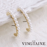 パール付きシンプルカフピアス ピアスカフ ゴールド | VINGTAINE | 詳細画像1 