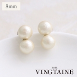 コットンパールダブルパールピアス イヤリング (8mm) | VINGTAINE | 詳細画像1