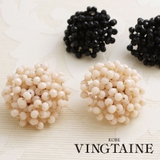 ボリュームカットビーズピアス イヤリング 上品 | VINGTAINE | 詳細画像1