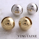 メタルボールピアス(L) シンプル ボリュームピアス | VINGTAINE | 詳細画像1 