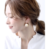 メタルボールピアス(L) シンプル ボリュームピアス | VINGTAINE | 詳細画像4 