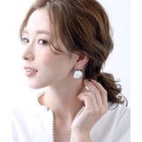 メタルボールピアス(L) シンプル ボリュームピアス | VINGTAINE | 詳細画像5 