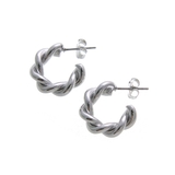 ツイストハーフフープピアス リングピアス 編み込み | VINGTAINE | 詳細画像4 