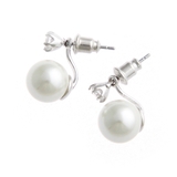 一粒パール×キュービックジルコニアピアス バックキャッチピアス キュービックジル… | VINGTAINE | 詳細画像4 