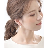 一粒パール×キュービックジルコニアピアス バックキャッチピアス キュービックジル… | VINGTAINE | 詳細画像6 