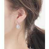 オーバル型ビジューピアス キュービックジルコニア ステンレスポスト | VINGTAINE | 詳細画像5 