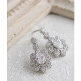 オーバル型ビジューピアス キュービックジルコニア ステンレスポスト | VINGTAINE | 詳細画像7 