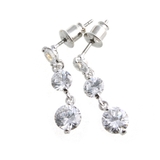 トリプルキュービックぶらさがりピアス/イヤリングP2-38 | VINGTAINE | 詳細画像3 